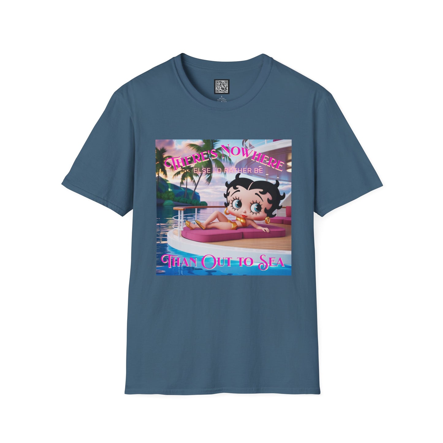 Betty Boop Tropical Unisex T-Shirt, Beach Lover Tee, Summer Vibes Shirt, Retro Cartoon Apparel, Gifts for Her, Fun Vacation Top