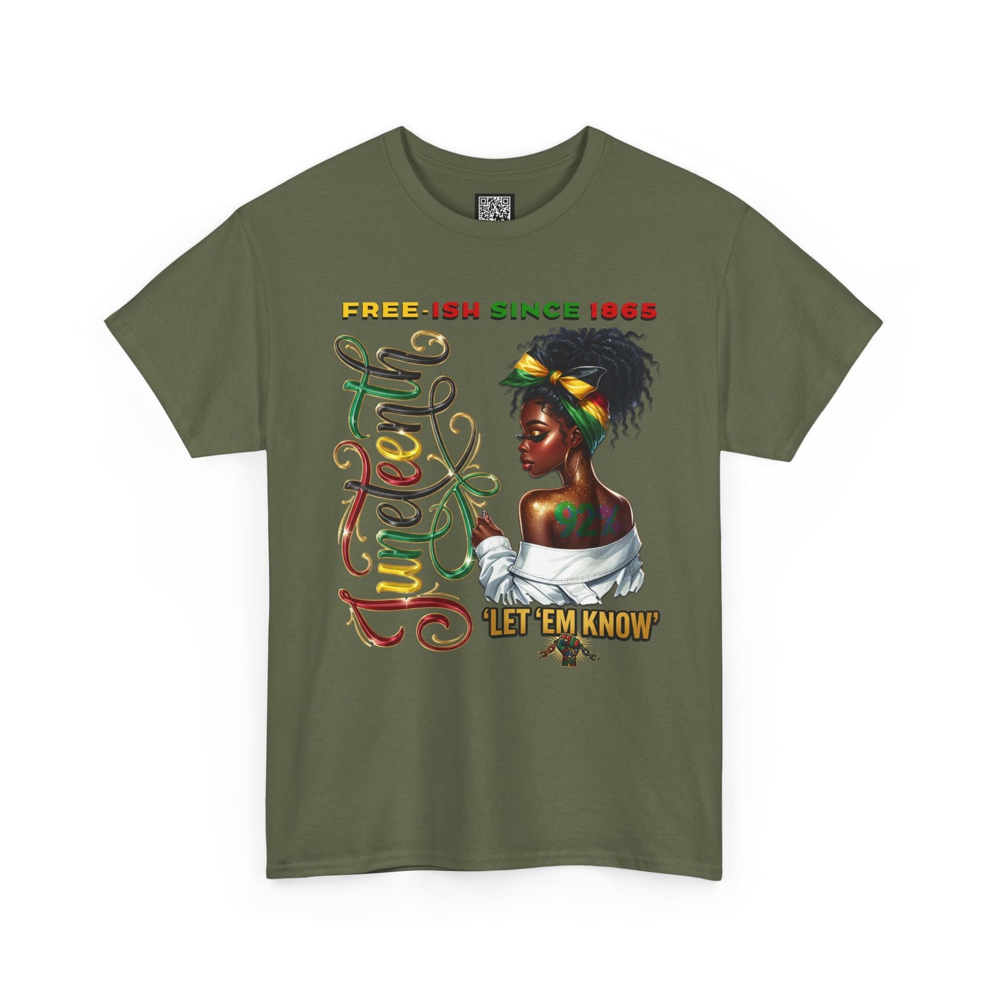 Juneteenth Celebration T-Shirt — 'Juneteenth Let 'Em Know' African American Heritage Tee