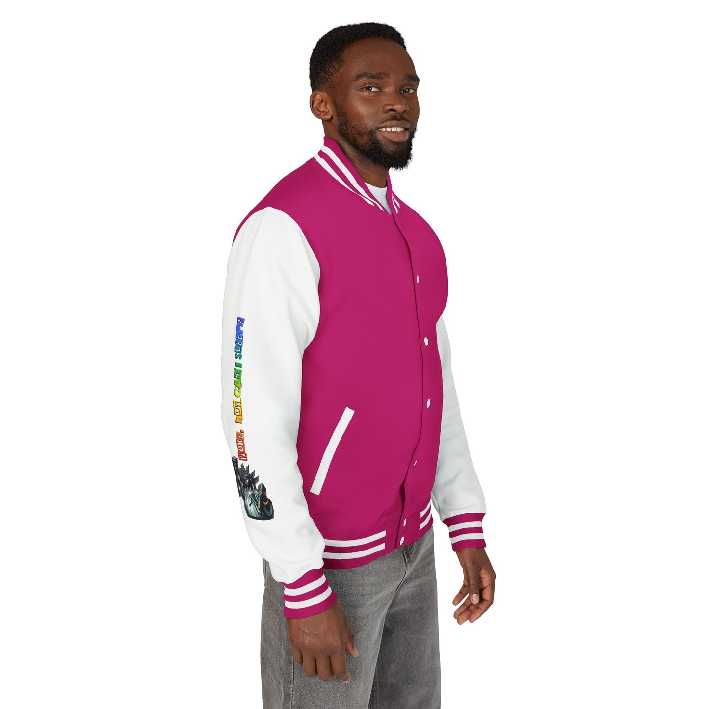 Letterman Jacket — 'America' Statue of Liberty Retro Graphic
