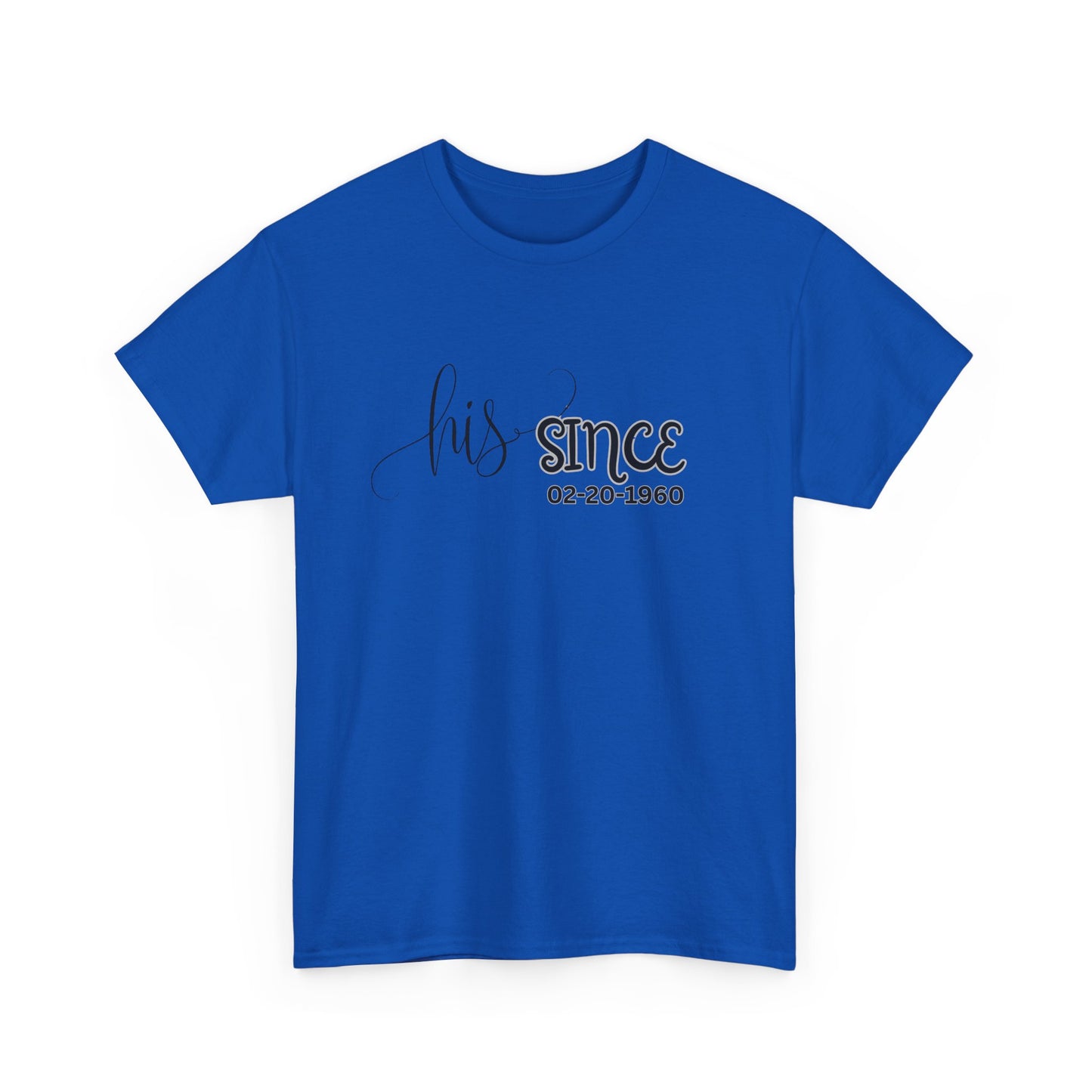Personalized His and Hers Valentine T-Shirts, Custom Valentine T-Shirts, Unisex Valentine T-Shirts, T-Shirts for Couples, (Hers Solid Separately)