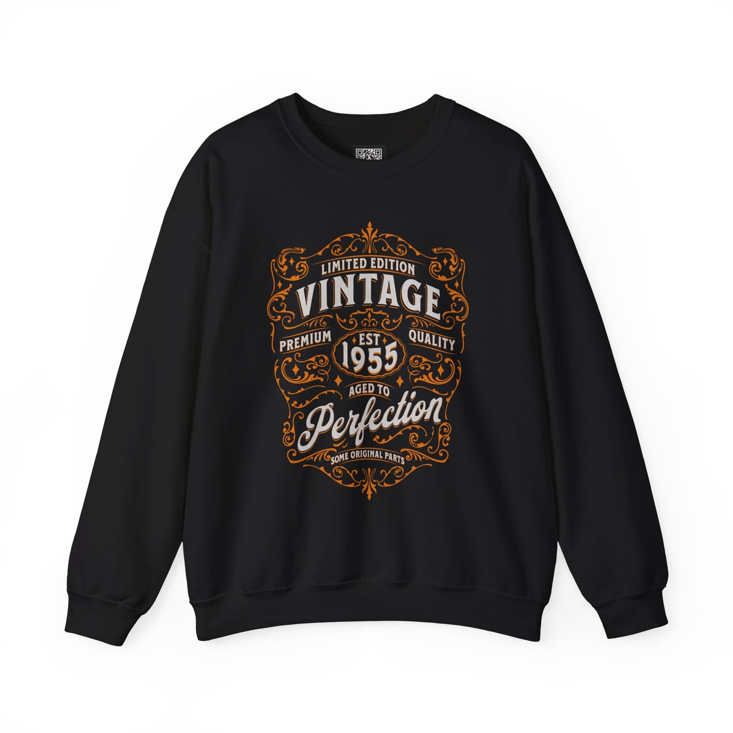 Personalized Vintage Perfection Crewneck Sweatshirt – Retro Graphic Pullover Shirt