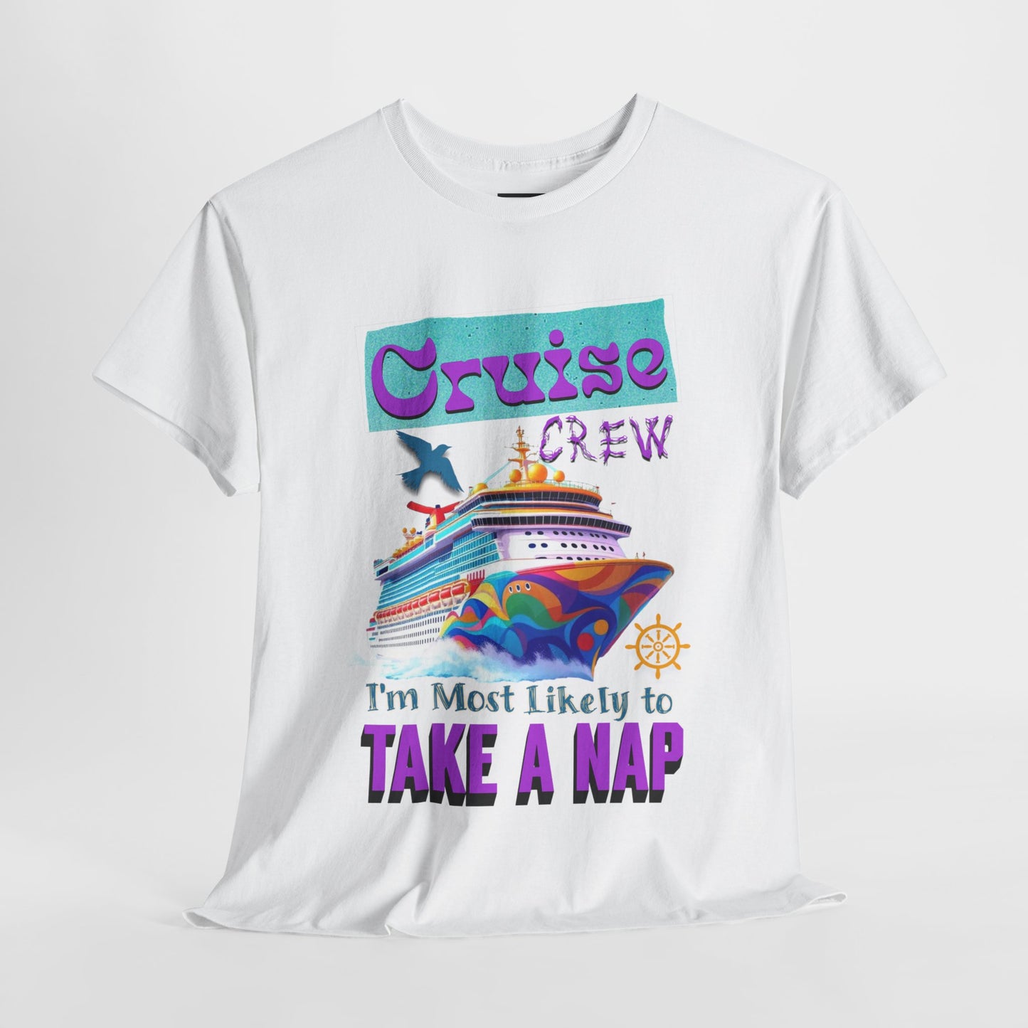 Cruise Crew Nap Tee, Unisex Cotton Shirt, Fun Cruise Vacation Apparel, Cruising Nautical Gift, Group Travel Outfit, Fun Cruise Shirt