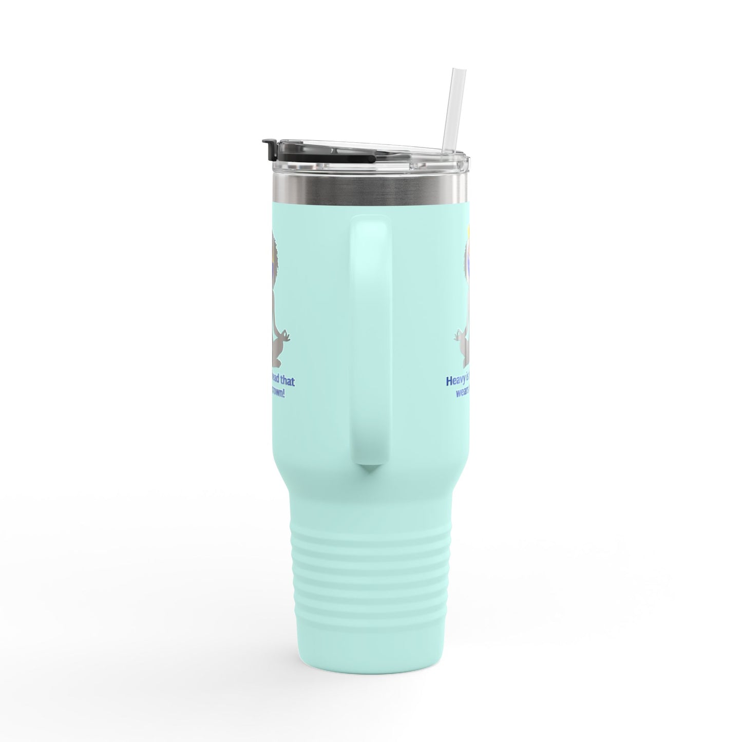 "Heavy is the Head" Polar Camel 40oz Tumbler, 40oz Stainless Steel Tumbler