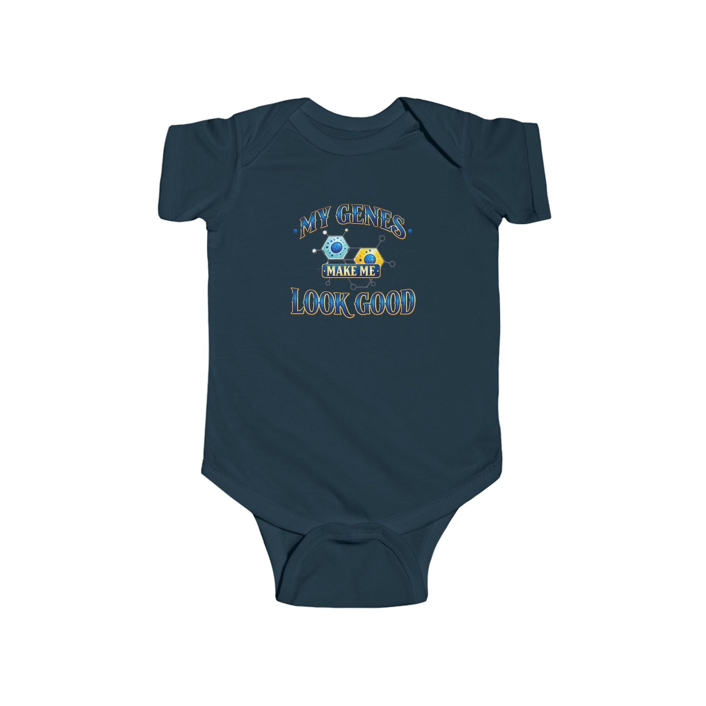 My Genes Make Me Look Good – Funny Baby Onesie for Boys & Girls (0–24 Months)
