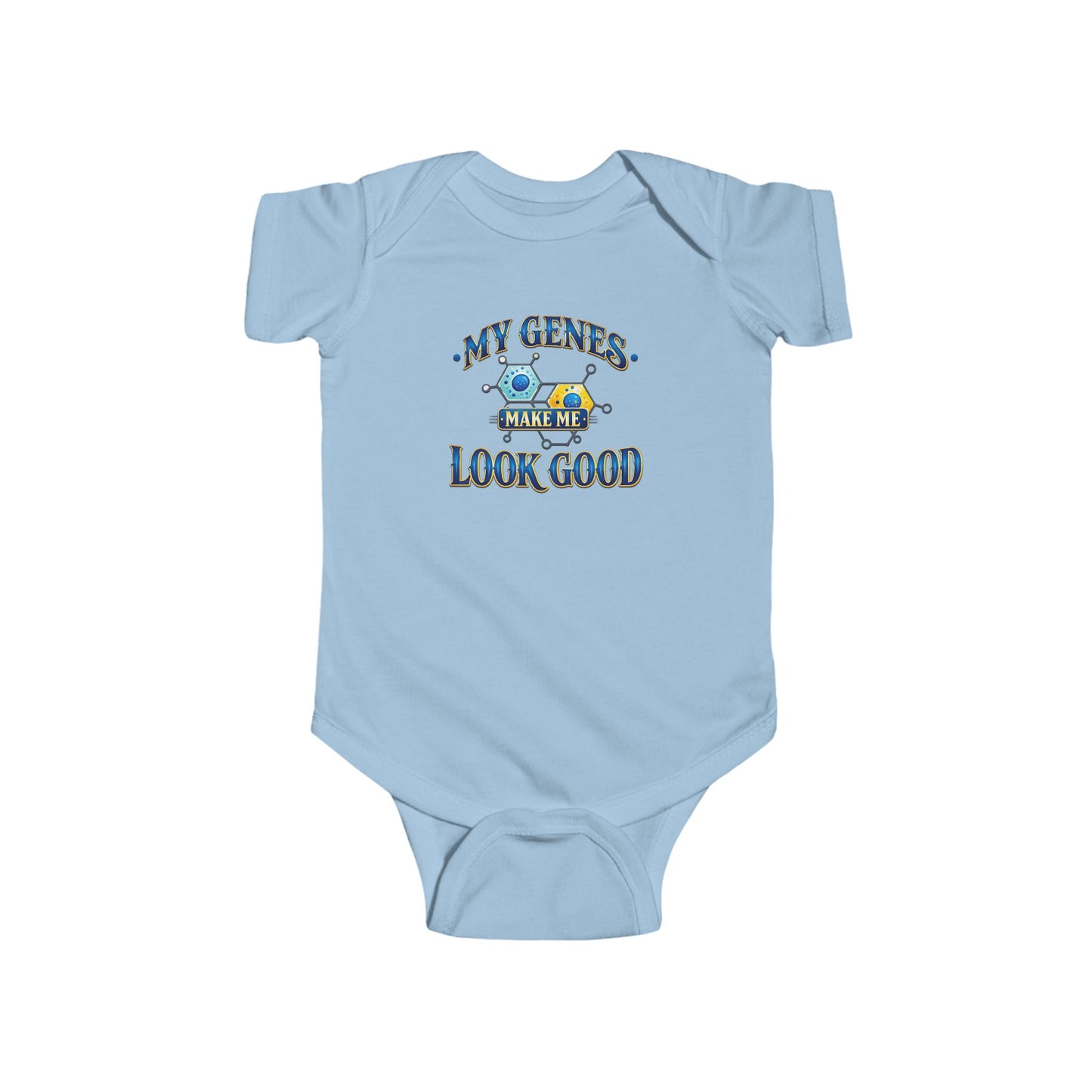 My Genes Make Me Look Good – Funny Baby Onesie for Boys & Girls (0–24 Months)