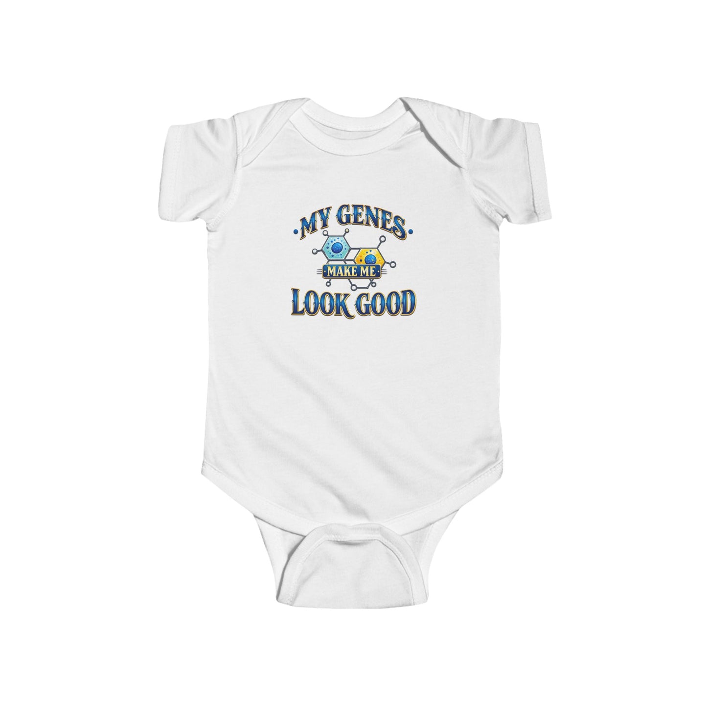 My Genes Make Me Look Good – Funny Baby Onesie for Boys & Girls (0–24 Months)