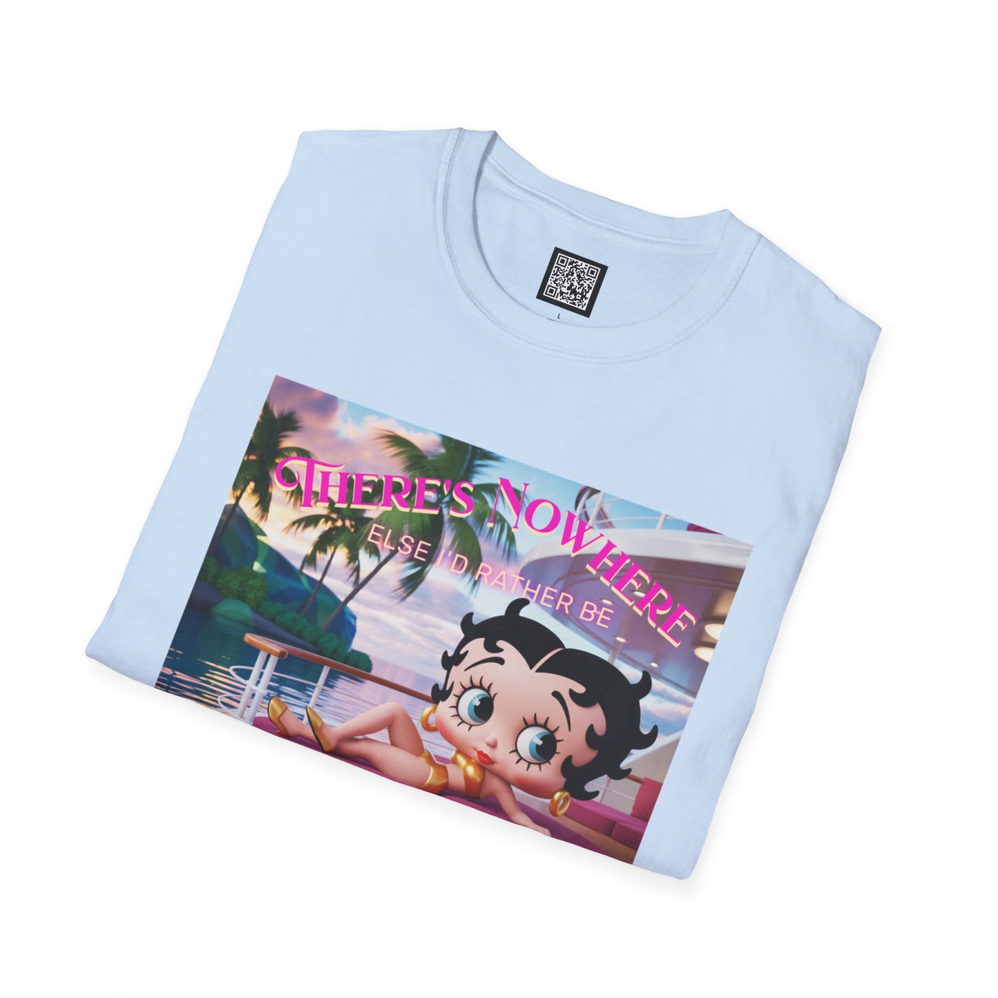 Betty Boop Tropical Unisex T-Shirt, Beach Lover Tee, Summer Vibes Shirt, Retro Cartoon Apparel, Gifts for Her, Fun Vacation Top