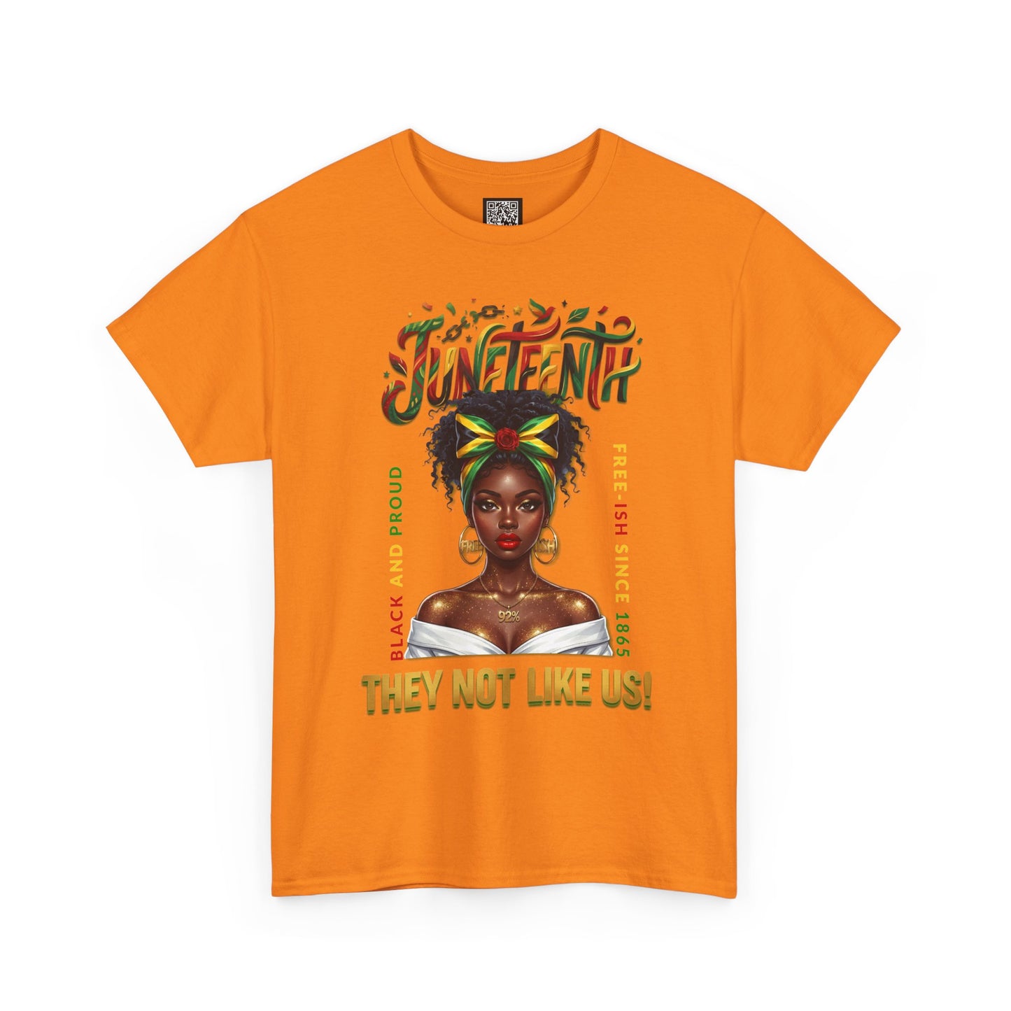 Juneteenth Black and Proud Tee — "They Not Like Us" Black Pride Shirt