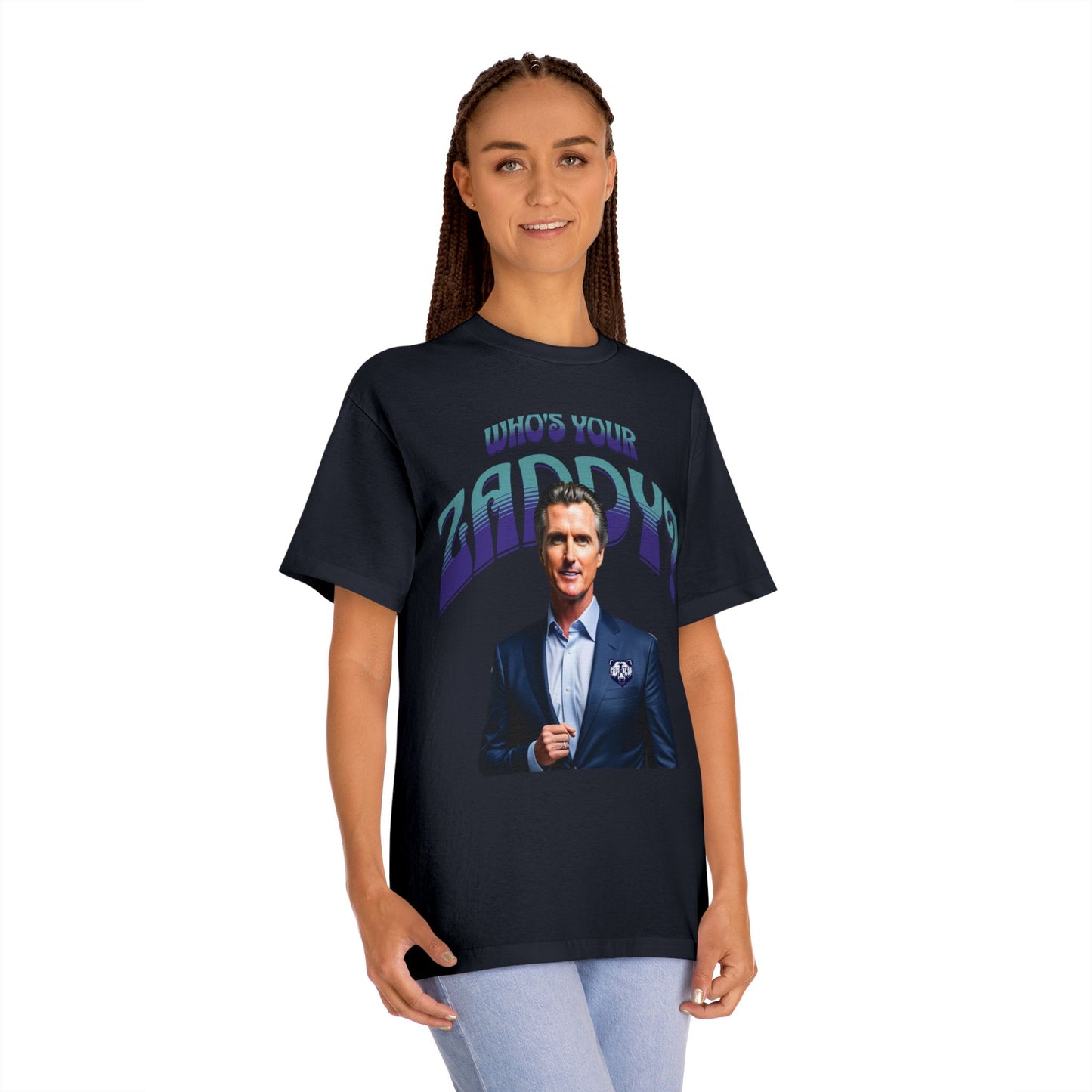 Who's Your Daddy? Funny Classic Tee, Funny Zaddy Gift, Gavon Newsome Tee Shirt, Dad Humor Apparel, Trendy Gavon T-Shirt, Political Tees