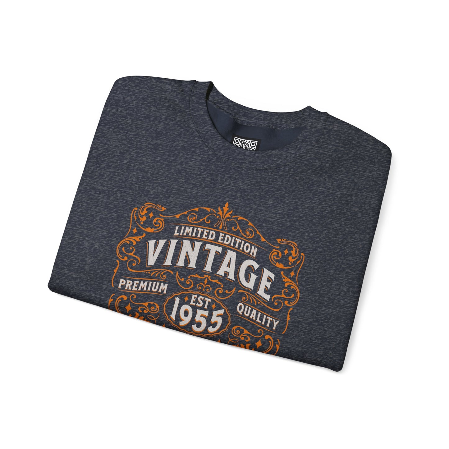 Personalized Vintage Perfection Crewneck Sweatshirt – Retro Graphic Pullover Shirt