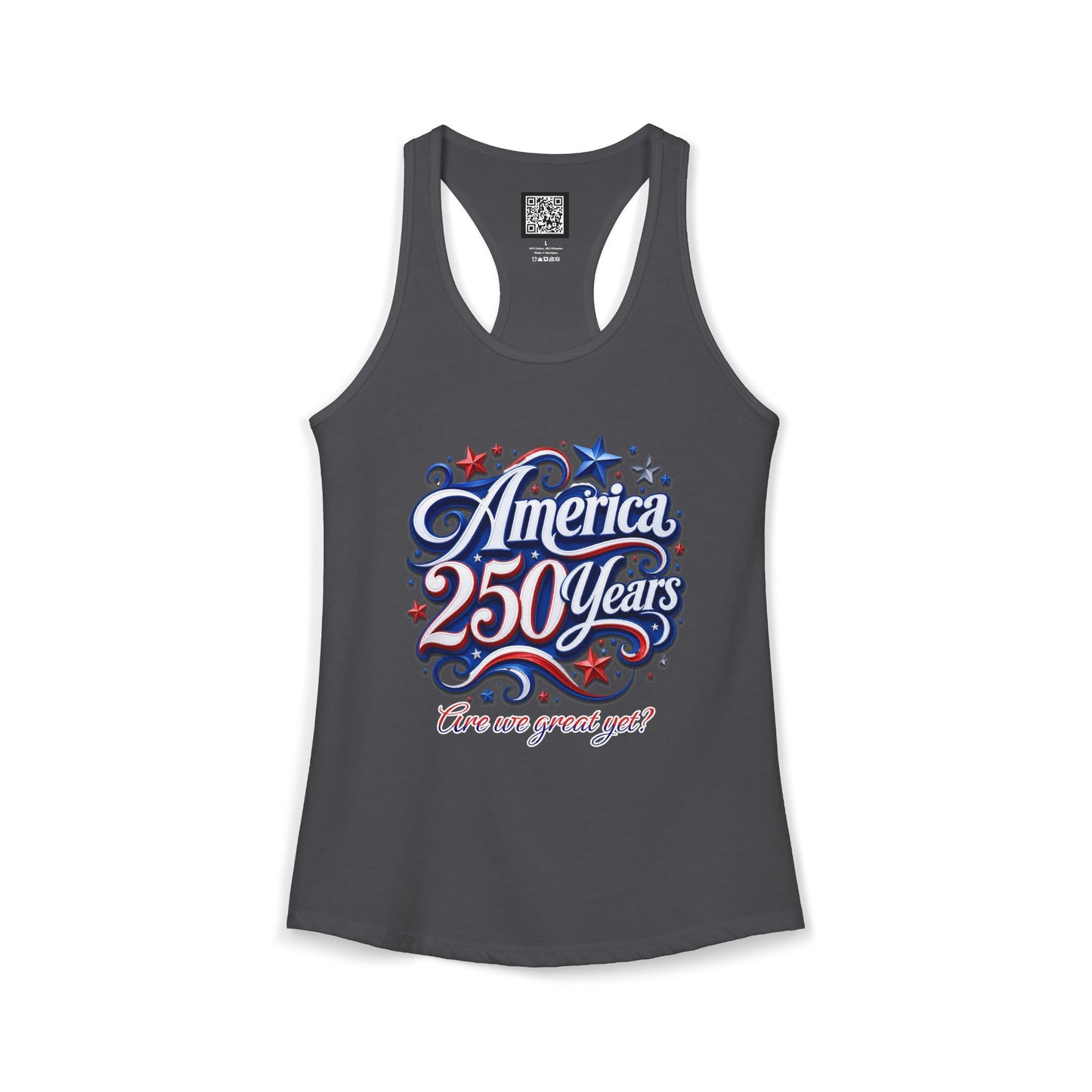 Women's America 250 Year's Racerback Tank 4th of July T-Shirt