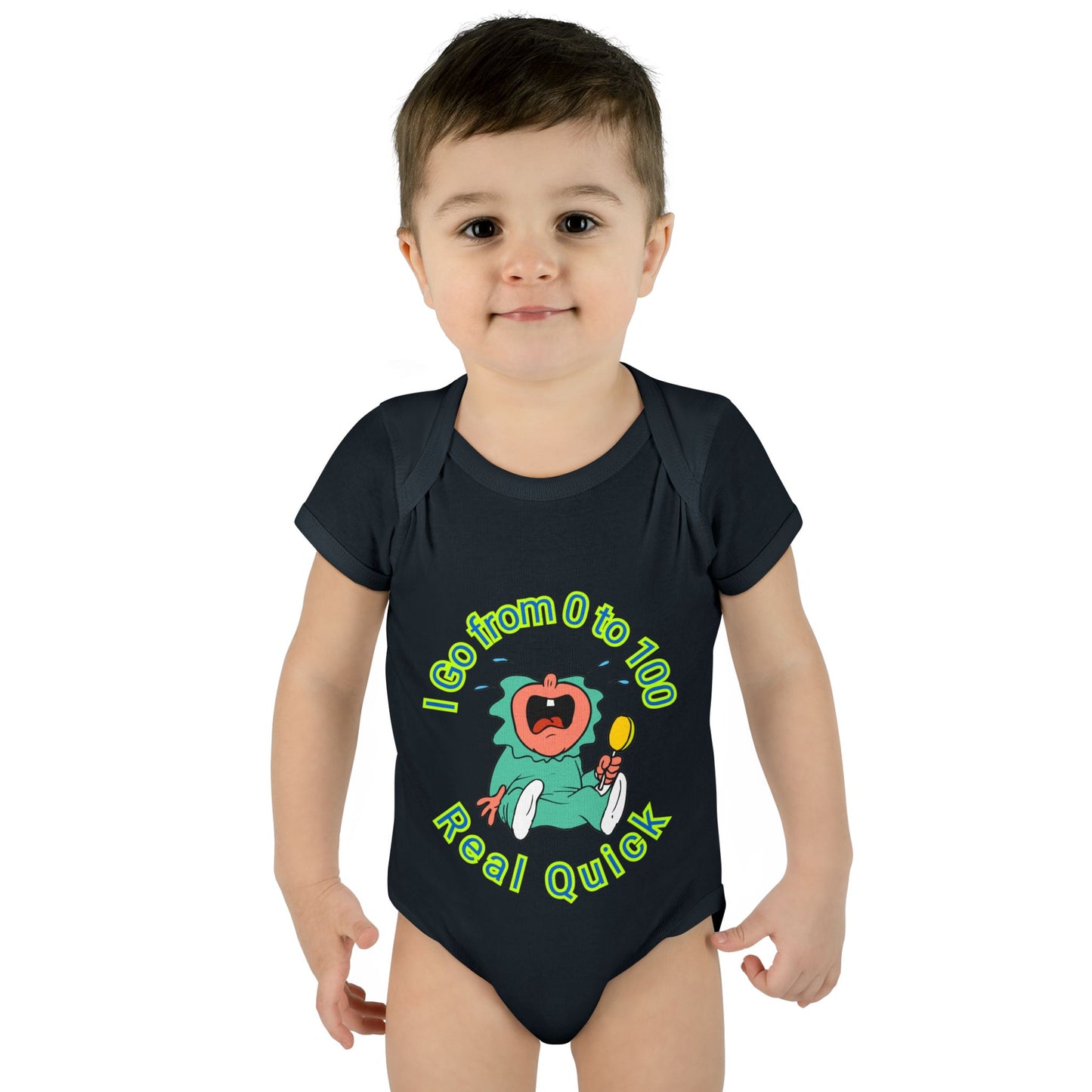 Funny Baby Onesies from 0 to 24 Months, Cute Colorful Baby Onesies for Boy or Girl, From 0 to 100 Real Quick, Newborn Baby Shower Gifts