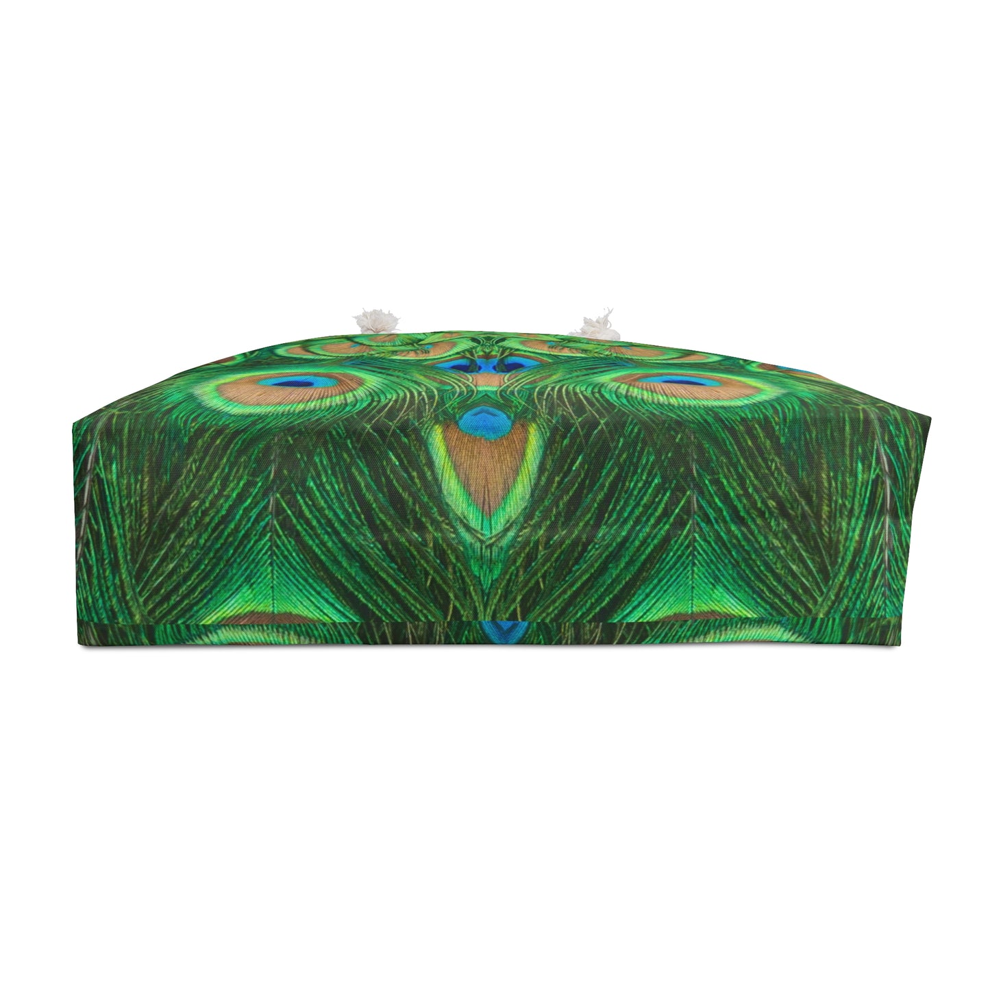 Vibrant Peacock Weekender Bag - Eco-Friendly Travel Tote, Perfect for Weekend Getaways, Beach, or Gym
