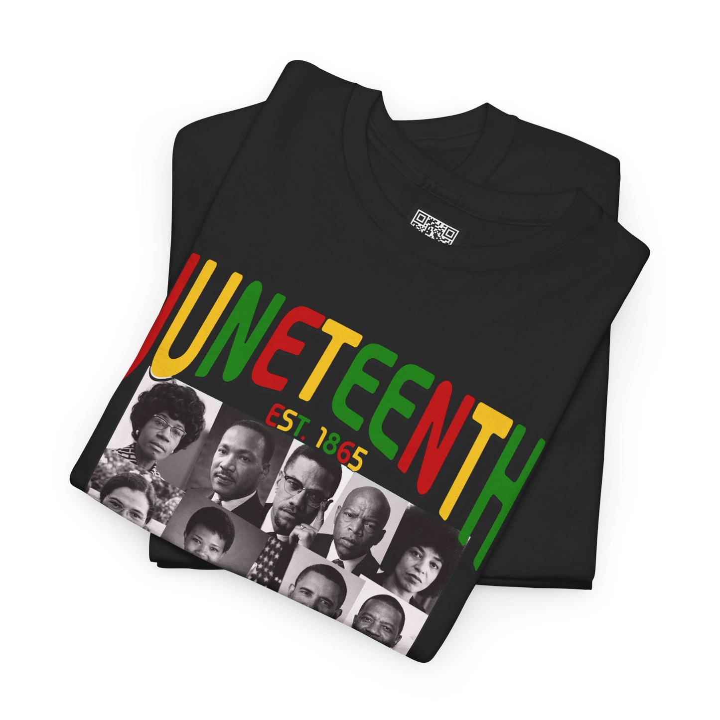 Juneteenth Celebration T-Shirt – "Let Freedom Ring" Colorful Chain Design (Est. 1865)