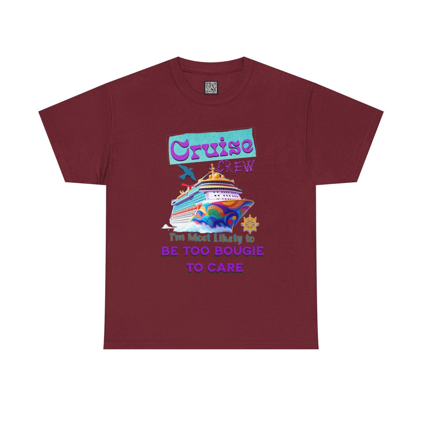 Cruise Crew Tee: Be Too Bougie to Care, Vacation Outfits, Nautical Shirt, Travel Gift, Summer Apparel, T-Shirt for the Bougie One