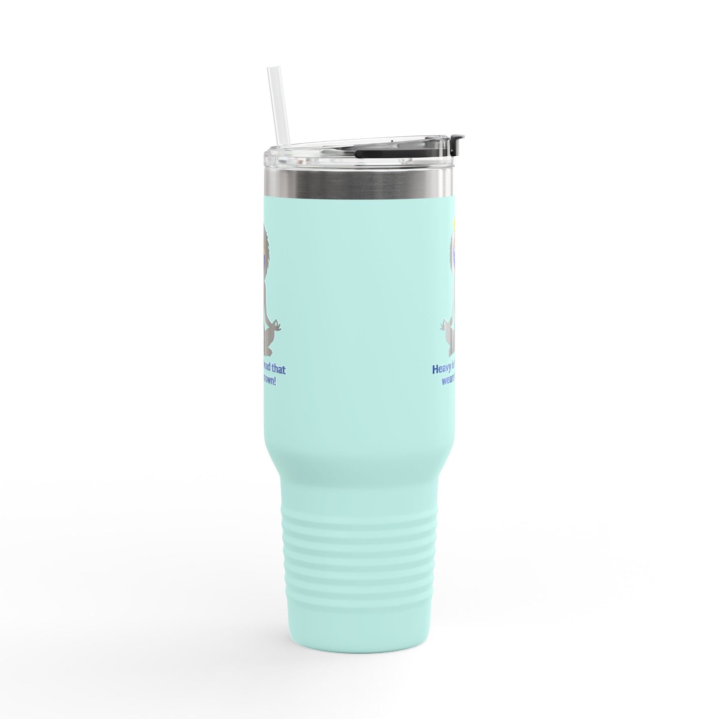 "Heavy is the Head" Polar Camel 40oz Tumbler, 40oz Stainless Steel Tumbler