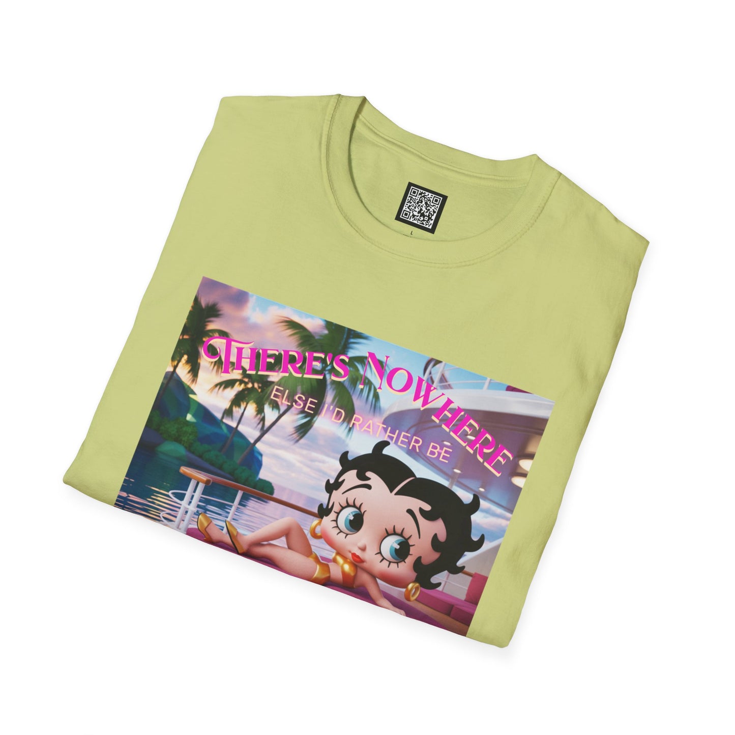 Betty Boop Tropical Unisex T-Shirt, Beach Lover Tee, Summer Vibes Shirt, Retro Cartoon Apparel, Gifts for Her, Fun Vacation Top