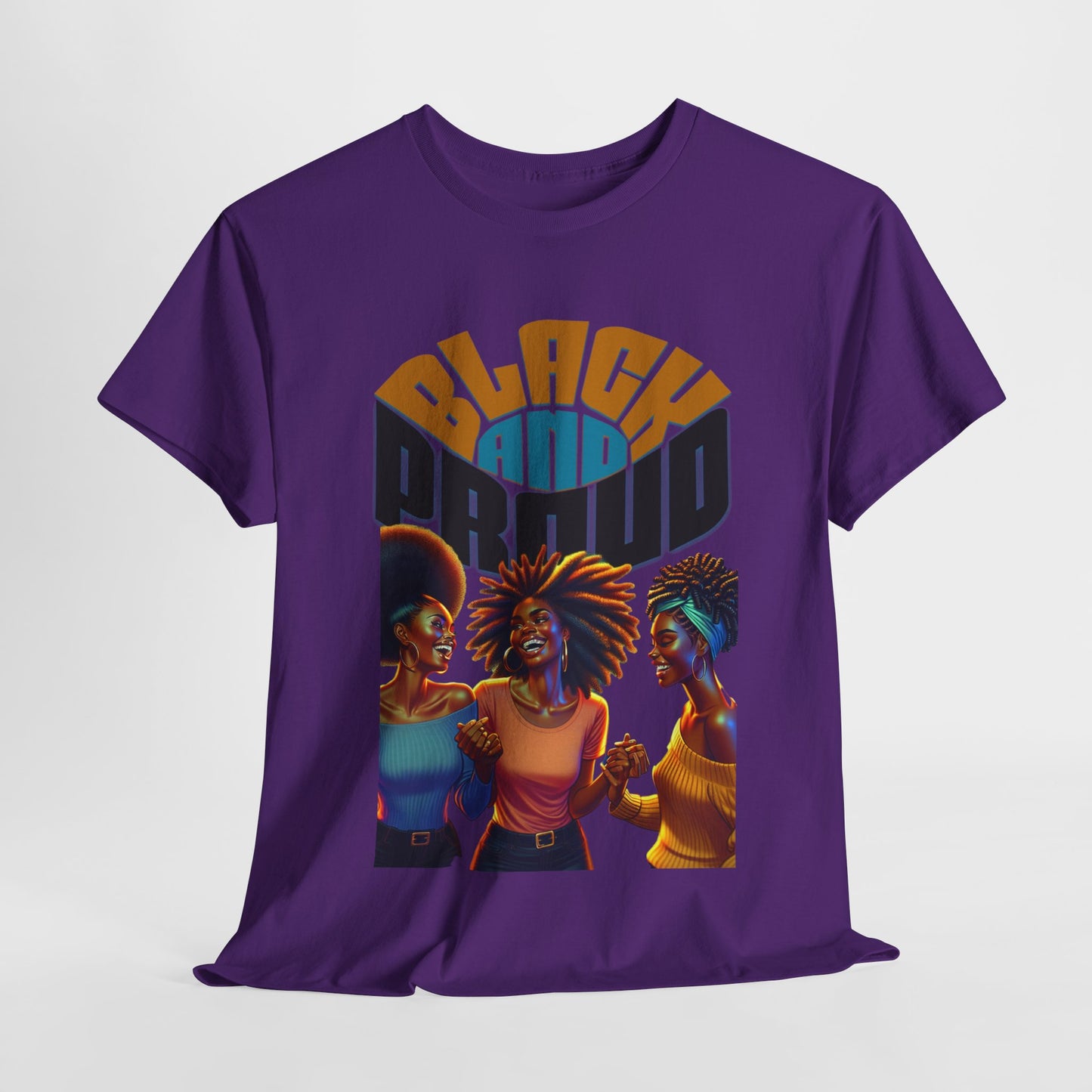 Black and Proud: Sisters United Shirt, Black Culture Shirts, Melanin Power, Black Girl Magic Shirts, African American T-Shirts, Nubian Queens T-Shirts,