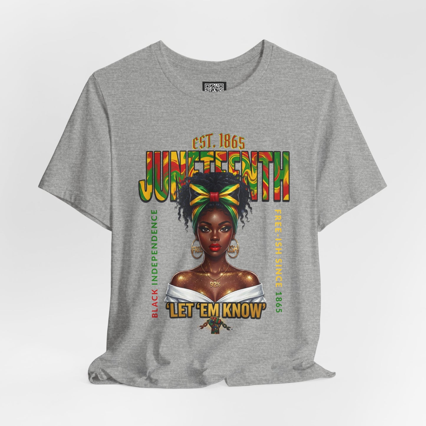 Juneteenth T-Shirt – "Let 'Em Know" Black Independence Tee