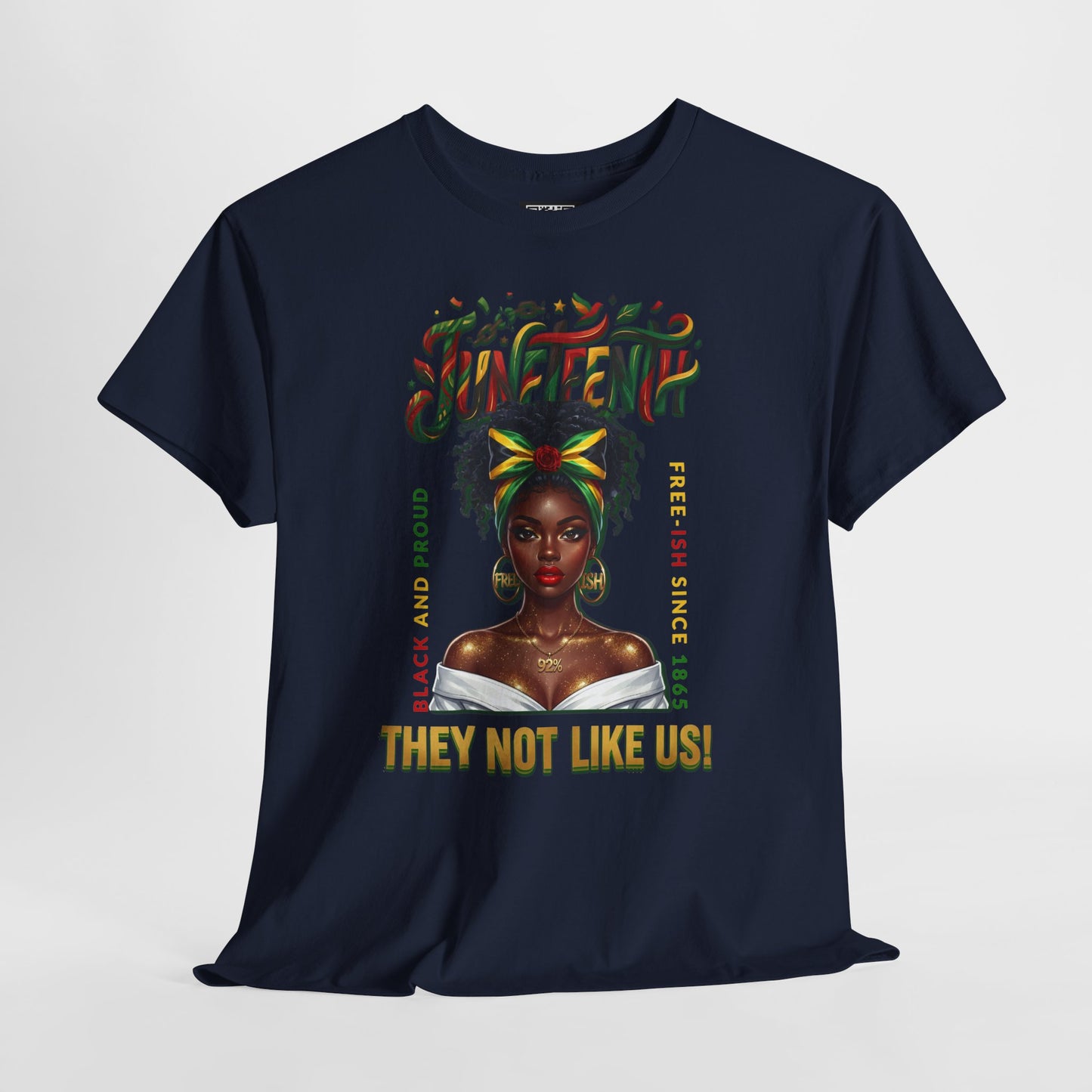 Juneteenth Celebration Tee — "They Not Like Us" Black History Graphic Shirt