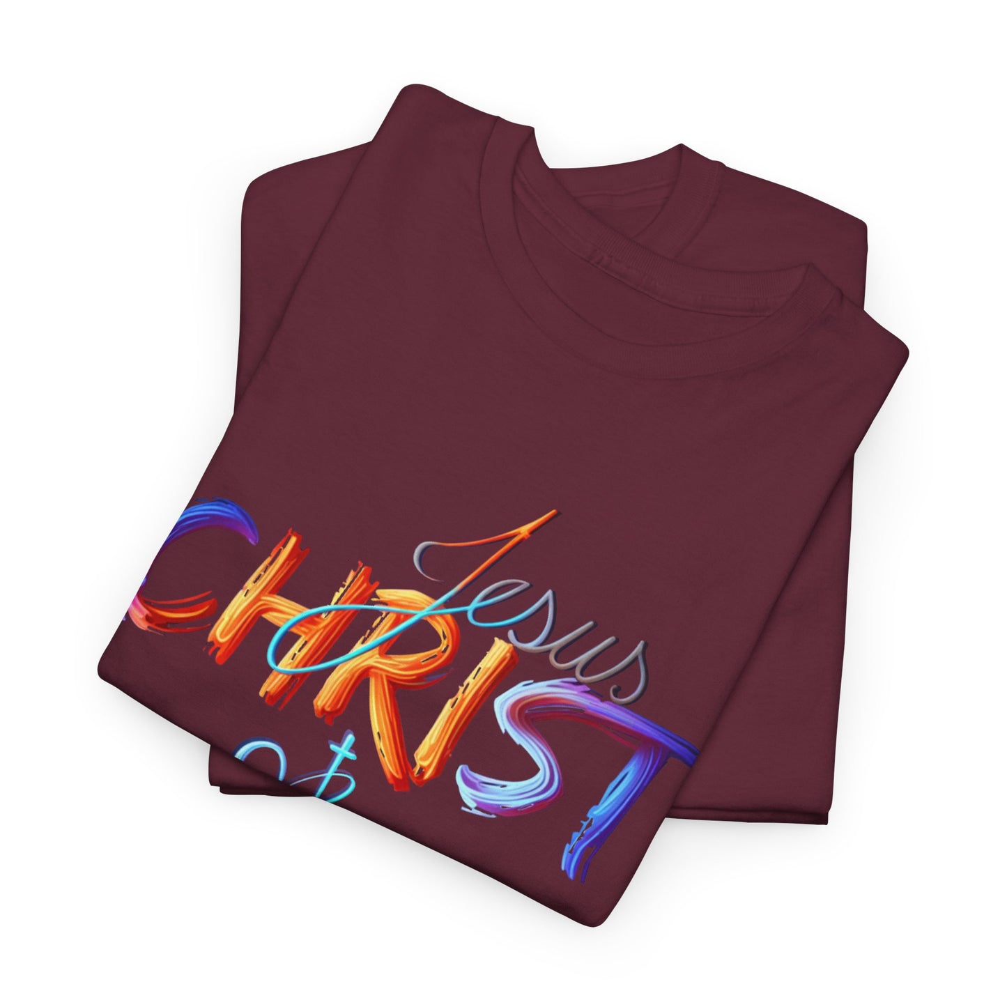 Jesus Christ Shirt, Faith & Light T-shirt, Christian Apparel, Bold Christian Graphics, Christian Gift, Faith-Based Art, Gospel Merchandise