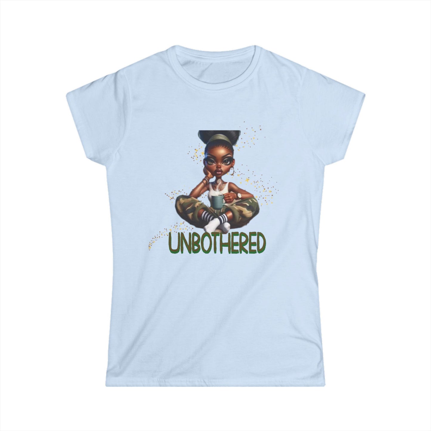 Unbothered Serenity T-Shirts for Women, Black Woman Empowerment, 92% Black Women Shirts, Melanin Magic T-Shirts, Black Girl Magic Tees