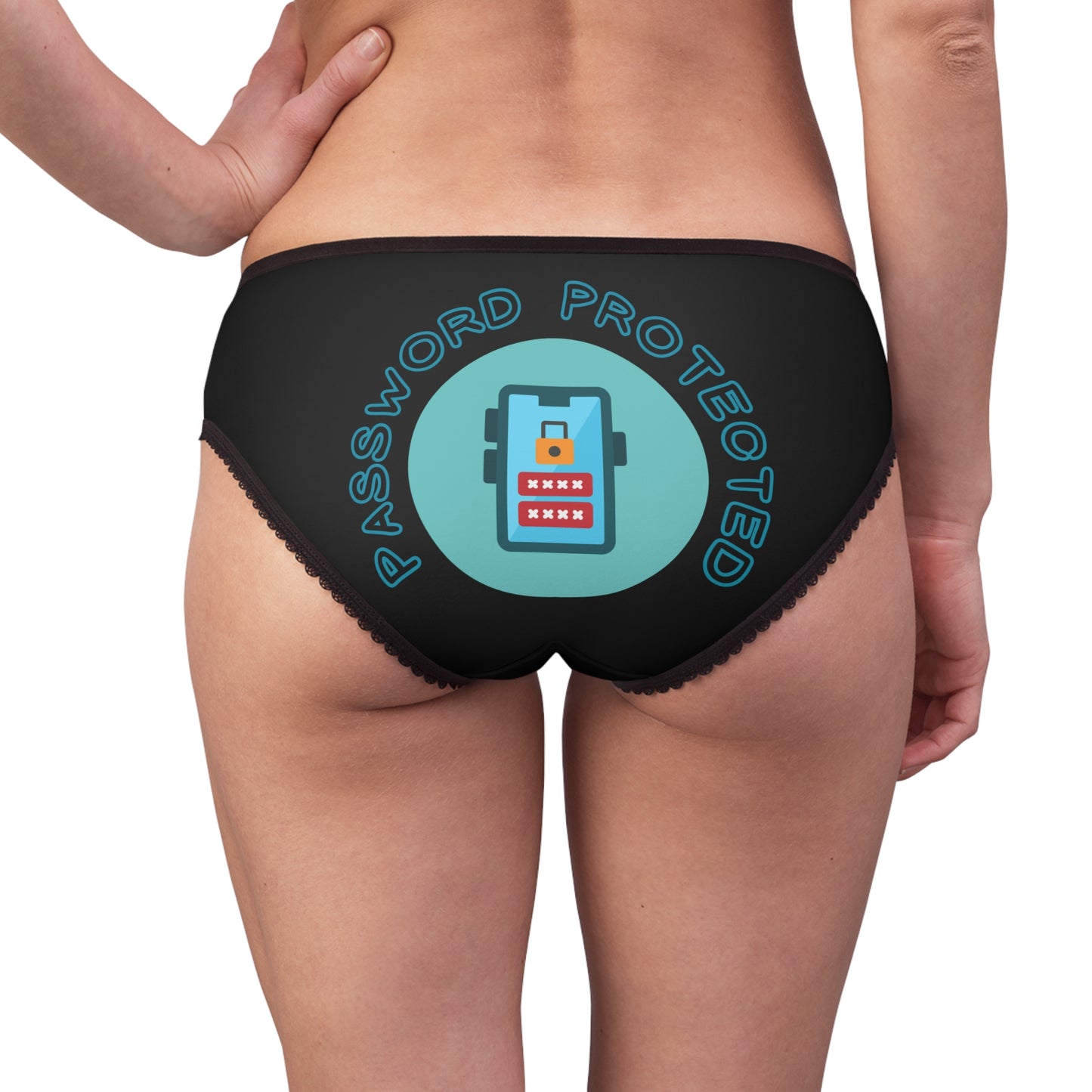 Password Protected Women's Briefs, Cute Women's Underwear,