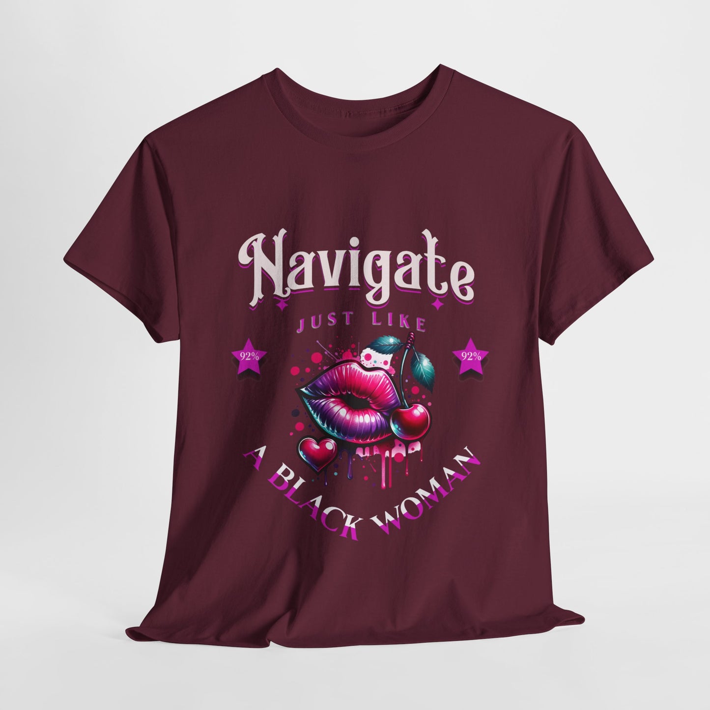 Black Girl Magic T-Shirts, Black History Month Shirts for Women, Navigate Like a Black Woman, Black Woman Shirt, 92% Black Woman Club