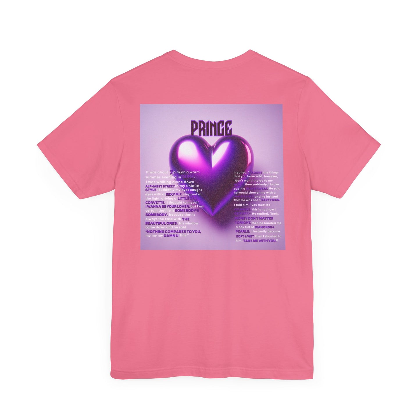 Prince Tribute Unisex Tee - Stylish Band Shirt, Music Lover Gift, Festival Wear, Retro Fashion, Unique Graphic Tee, Prince Song Collaboration