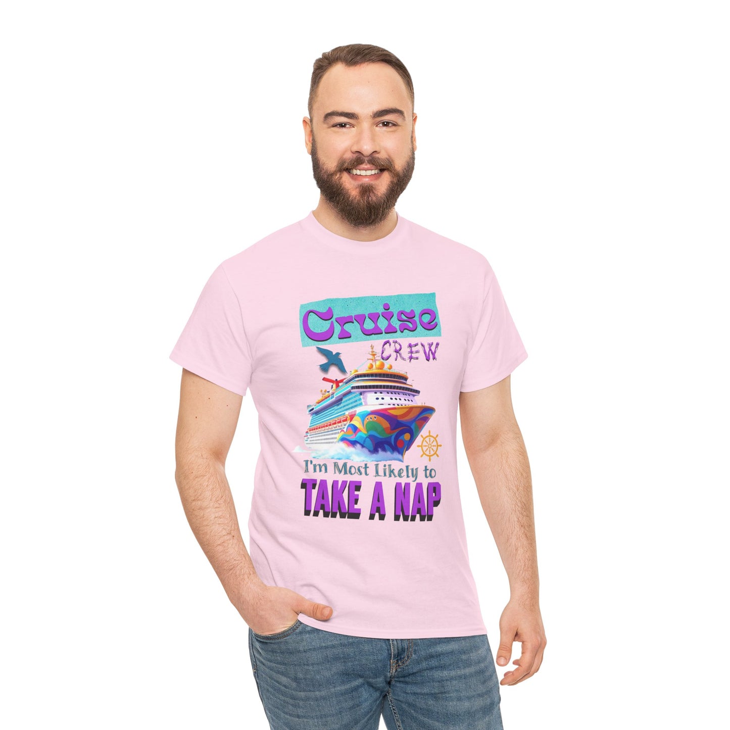 Cruise Crew Nap Tee, Unisex Cotton Shirt, Fun Cruise Vacation Apparel, Cruising Nautical Gift, Group Travel Outfit, Fun Cruise Shirt