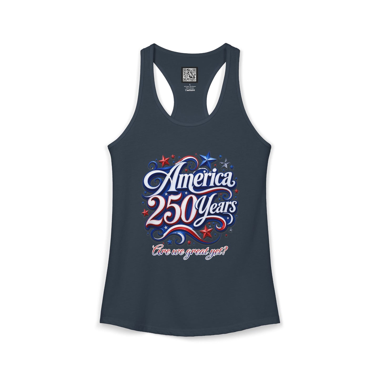Women's America 250 Year's Racerback Tank 4th of July T-Shirt