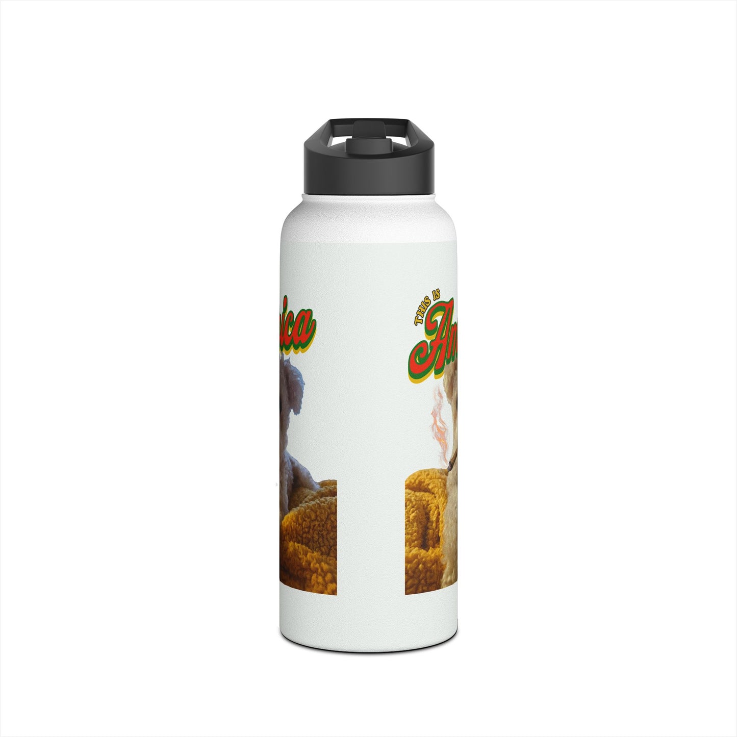 Pet Lover Stainless Steel Water Bottle — Cute Custom Dog Photo Design
