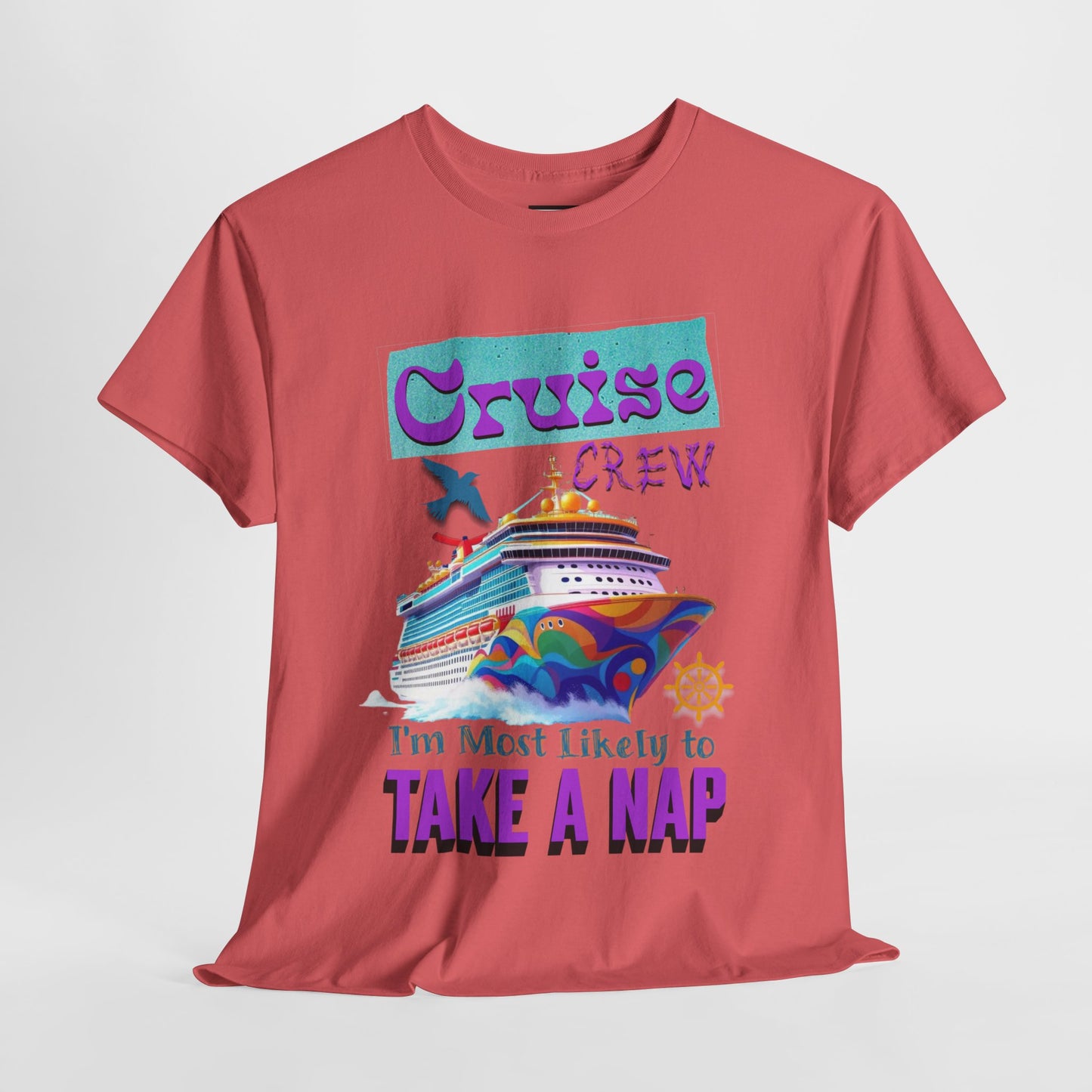 Cruise Crew Nap Tee, Unisex Cotton Shirt, Fun Cruise Vacation Apparel, Cruising Nautical Gift, Group Travel Outfit, Fun Cruise Shirt