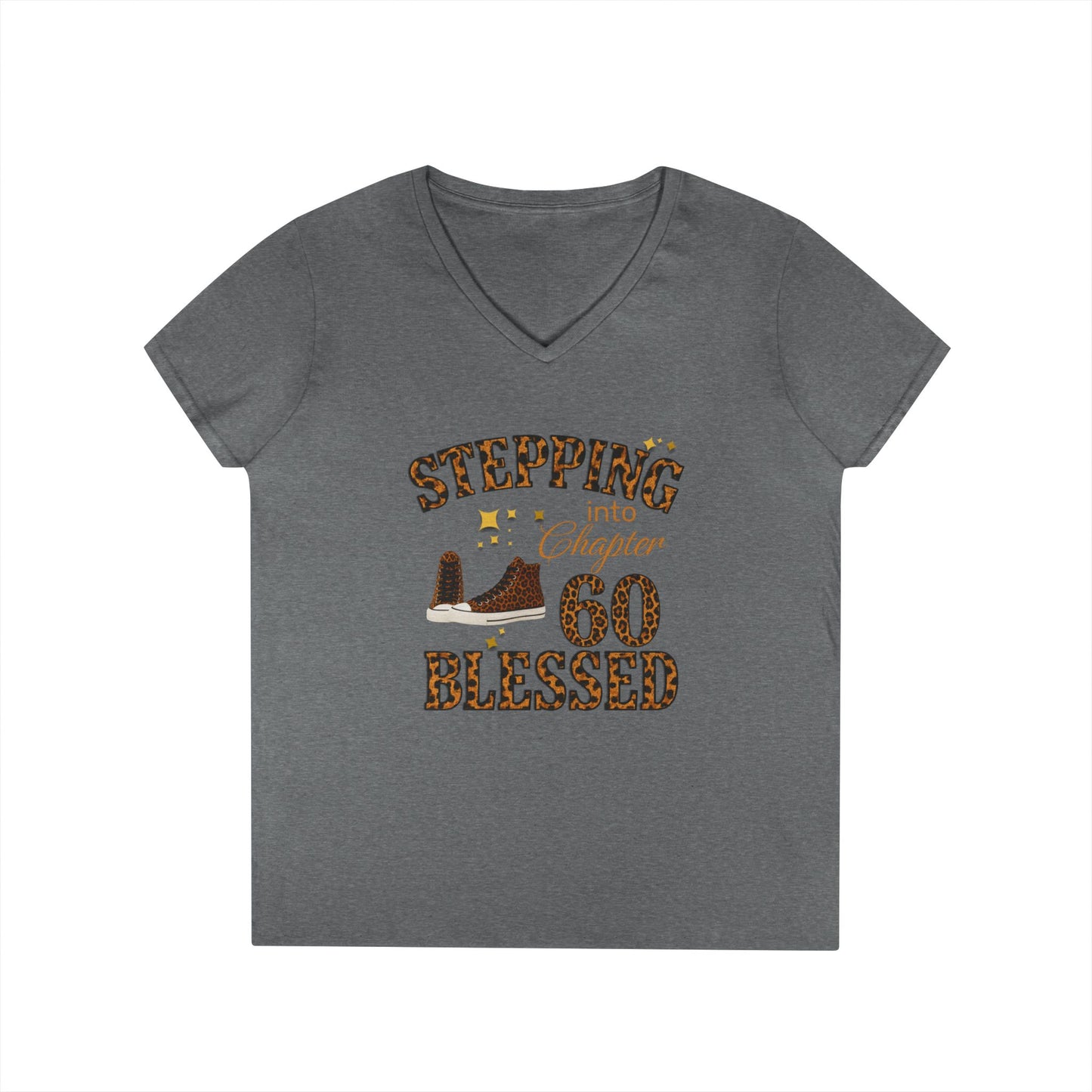 Stepping into Chapter 60 Blessed V-Neck Tee