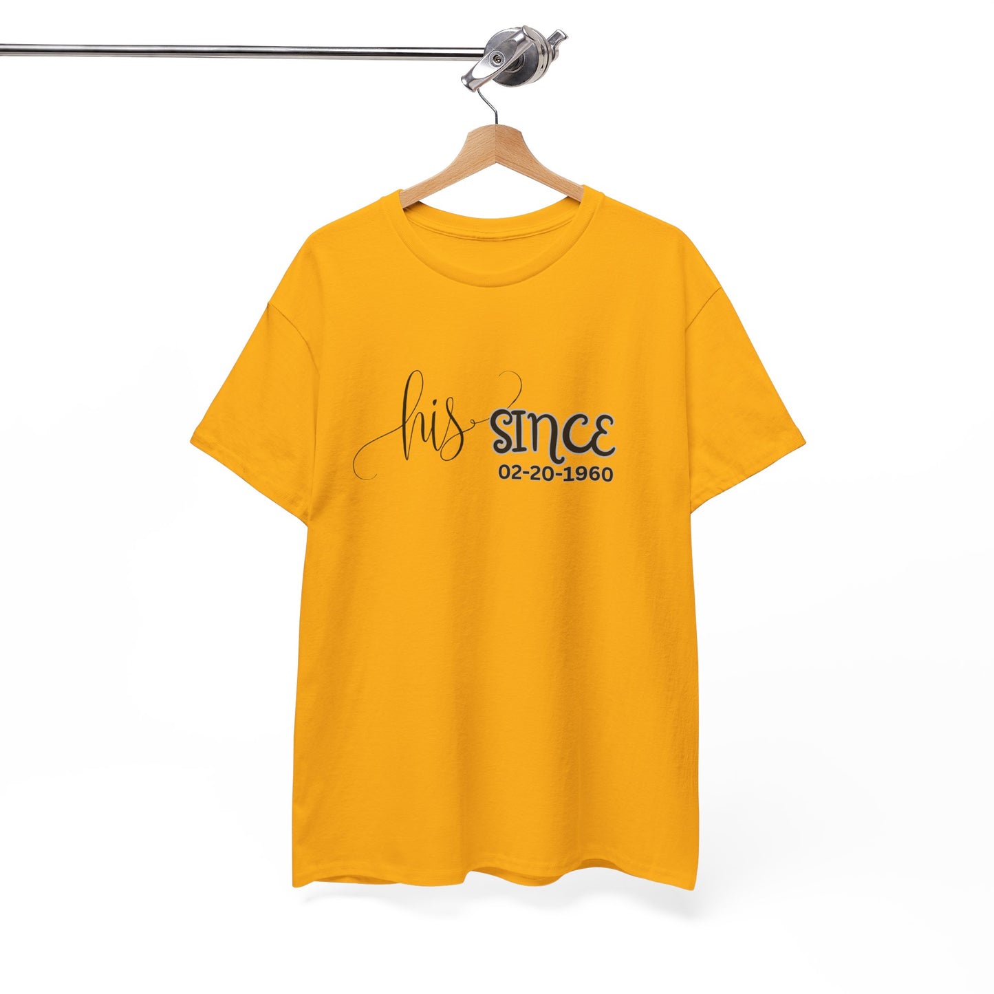 Personalized His and Hers Valentine T-Shirts, Custom Valentine T-Shirts, Unisex Valentine T-Shirts, T-Shirts for Couples, (Hers Solid Separately)