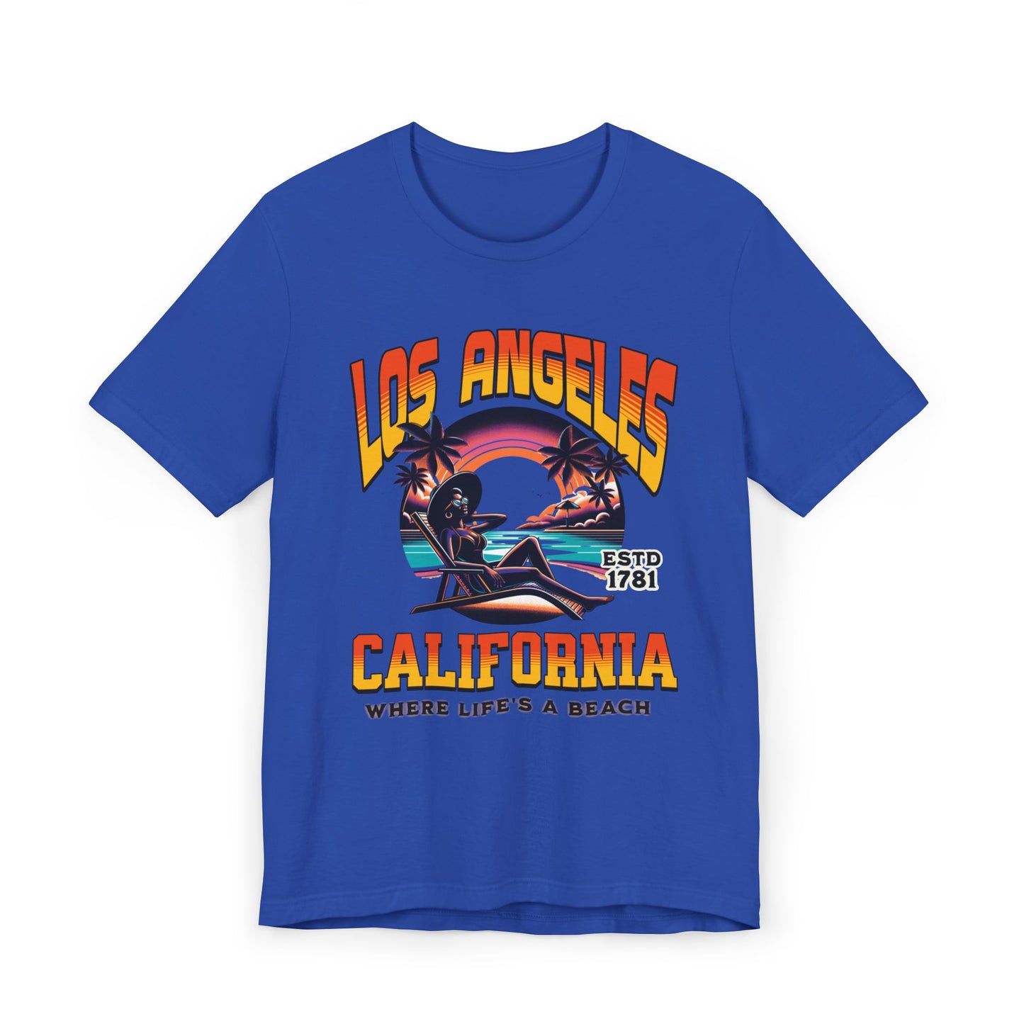 Los Angeles Vibes – “Where Life’s a Beach” Tee, Los Angeles Style Clothing, Beach Style T-Shirt, Rep Your City Los Angeles