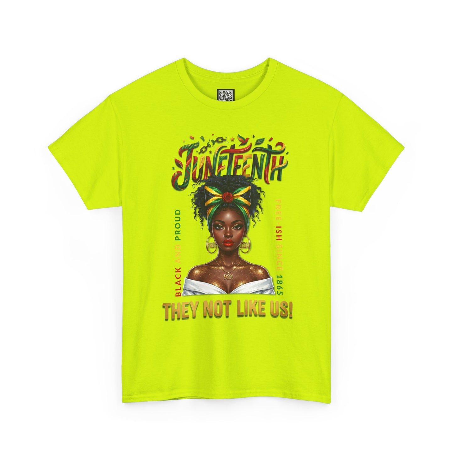 Juneteenth Black and Proud Tee — "They Not Like Us" Black Pride Shirt