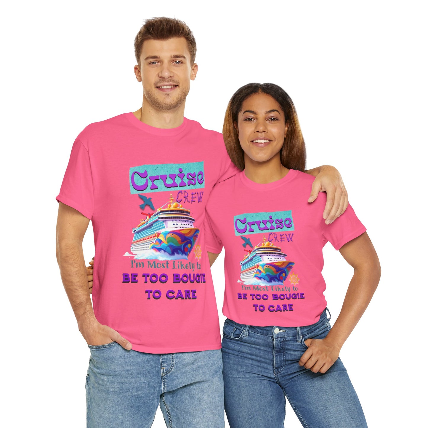 Cruise Crew Tee: Be Too Bougie to Care, Vacation Outfits, Nautical Shirt, Travel Gift, Summer Apparel, T-Shirt for the Bougie One