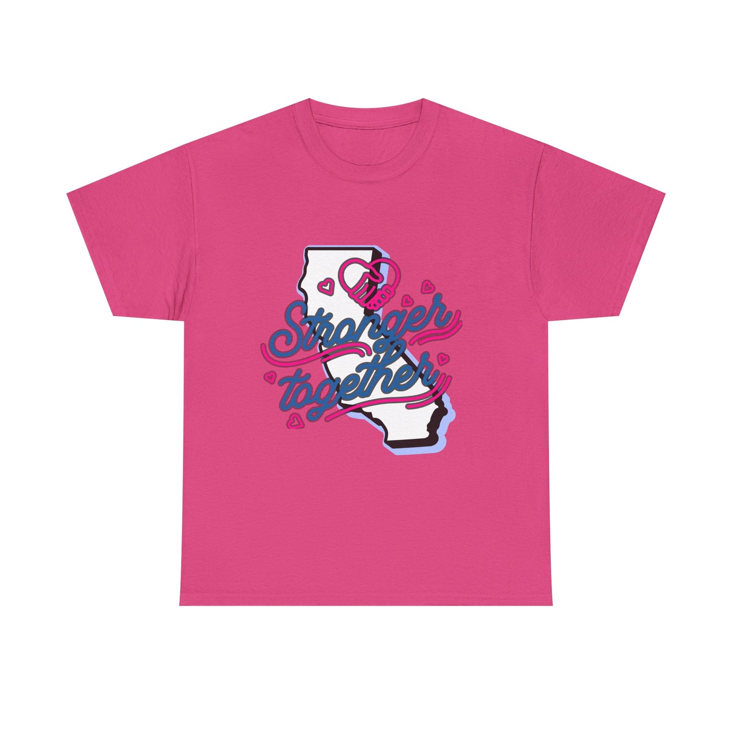 California Stronger Together T-shirt, Standing up for California, California T-Shirt for Resilience, Californians are United and Resilient, We will Rebuild our Cities