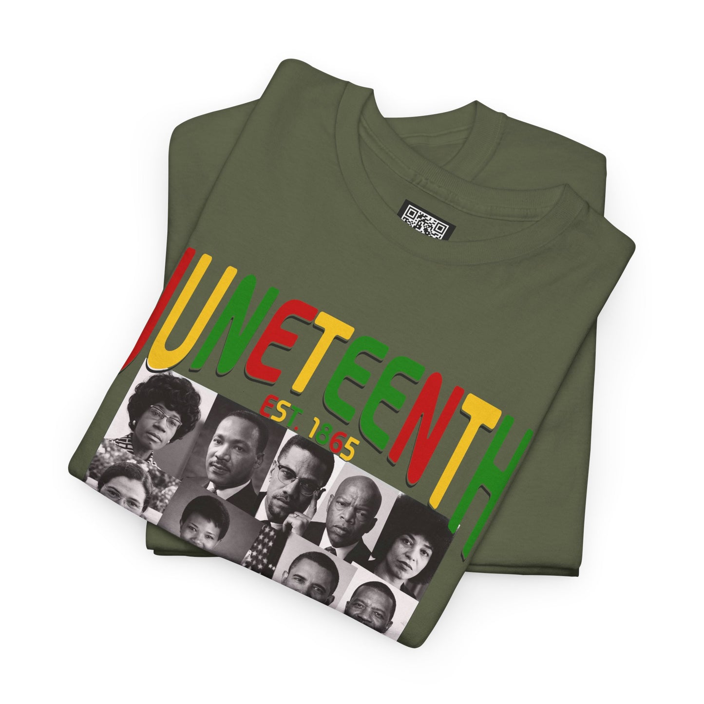 Juneteenth Celebration T-Shirt – "Let Freedom Ring" Colorful Chain Design (Est. 1865)