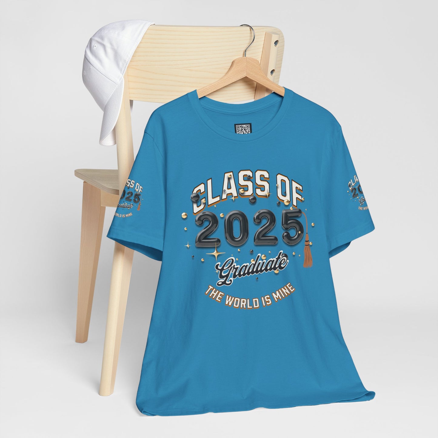 2025 Graduate Unisex Jersey Tee, Class of 2025 Graduation Shirt, Graduation Pride for 2025T-Shirts, The World is Mine Tees