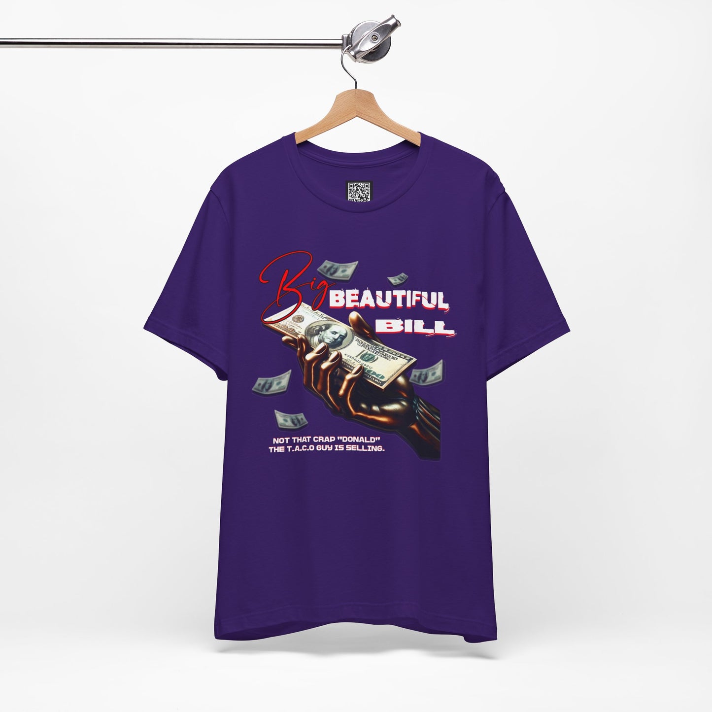 The T.A.C.O Guy: Big Beautiful Bill T-Shirt, The Only Big Beautiful Bill Shirt, No Kings and Hands Off Protest Shirts, Money Falling Shirt