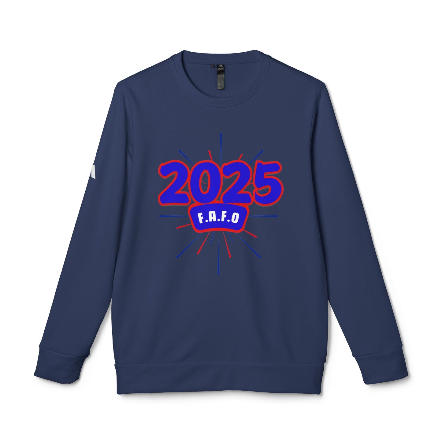 Adidas Unisex Fleece "F.A.F.O." Crewneck Sweatshirt, Anti-Trump Regime Shirt, Fight Oligarchy Shirts, F around... You Know the Rest Shirt