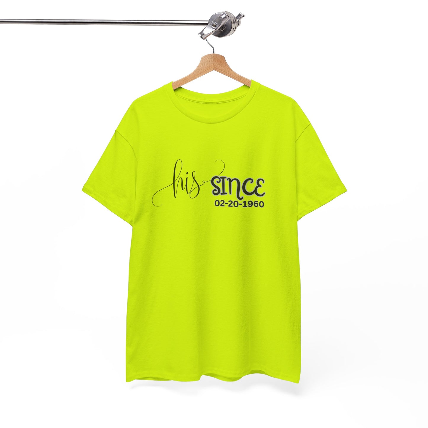 Personalized His and Hers Valentine T-Shirts, Custom Valentine T-Shirts, Unisex Valentine T-Shirts, T-Shirts for Couples, (Hers Solid Separately)