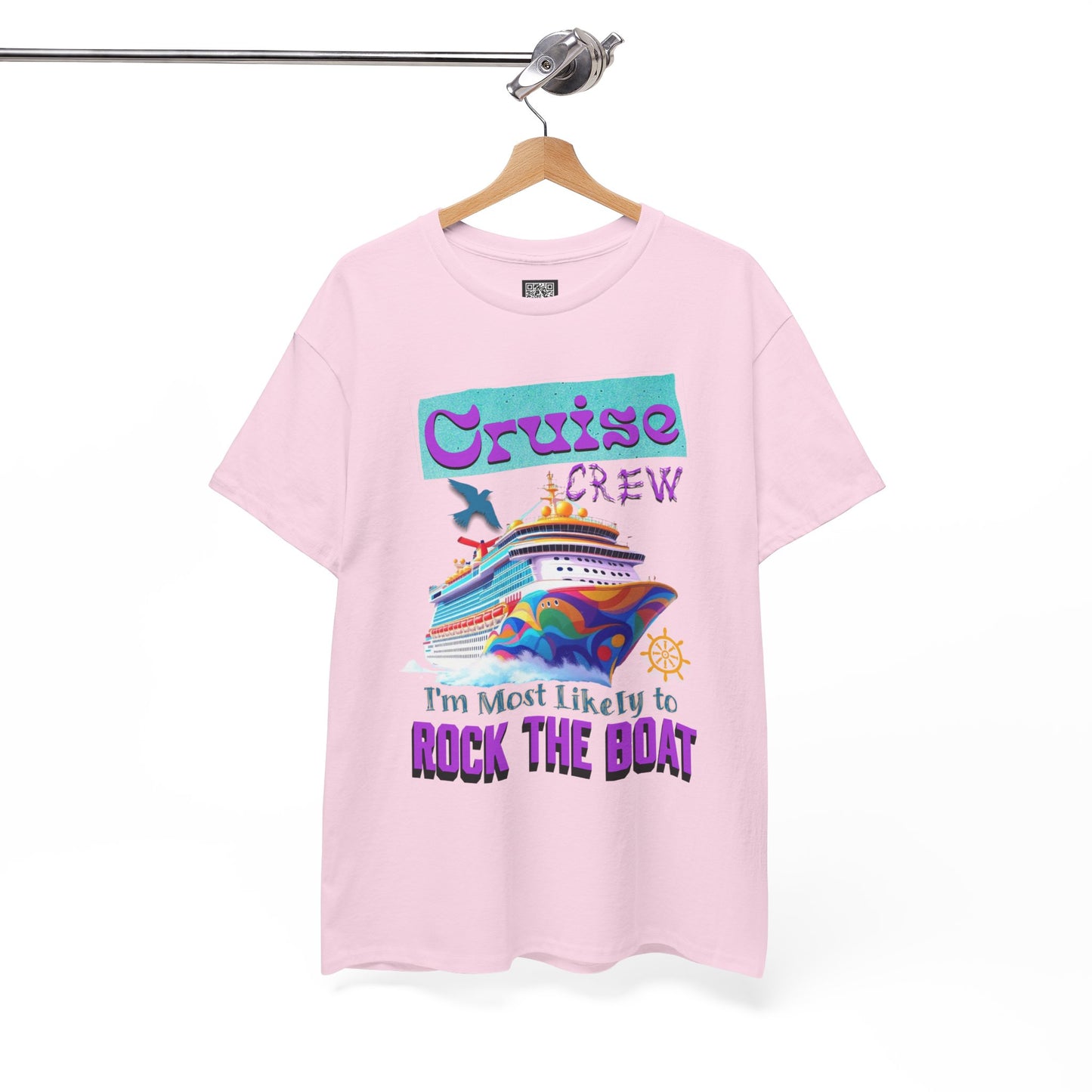 Cruise Crew Unisex Heavy Cotton Tee - Perfect for Cruise Lovers, Cruise Vacation, Summer Adventures, Nautical Theme, Gift Idea