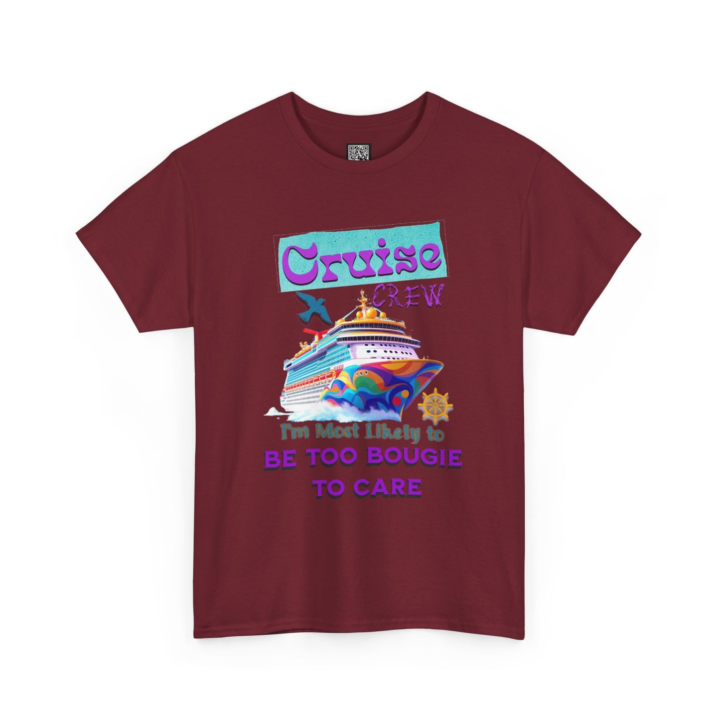 Cruise Crew Tee: Be Too Bougie to Care, Vacation Outfits, Nautical Shirt, Travel Gift, Summer Apparel, T-Shirt for the Bougie One