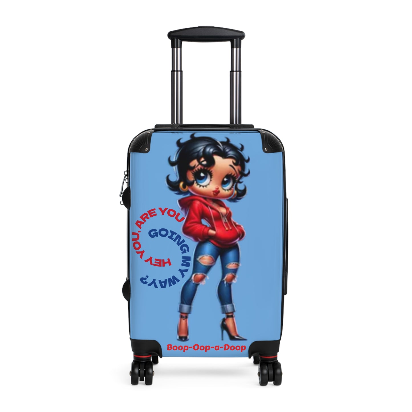 Chic Travel Suitcase with Trendy Betty Boop Cartoon Design, Durable Luggage for Fashion Lovers, Perfect Gift for Travelers, Weekend Getaways