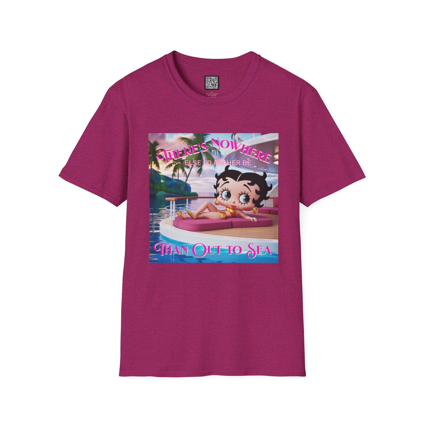 Betty Boop Tropical Unisex T-Shirt, Beach Lover Tee, Summer Vibes Shirt, Retro Cartoon Apparel, Gifts for Her, Fun Vacation Top