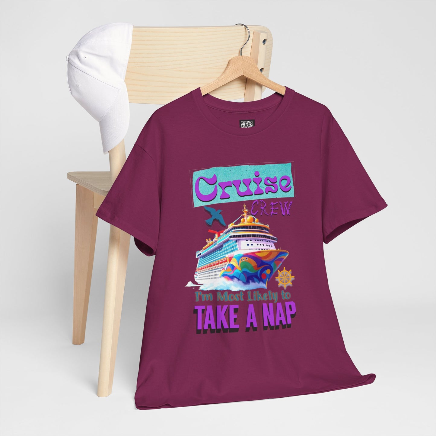 Cruise Crew Nap Tee, Unisex Cotton Shirt, Fun Cruise Vacation Apparel, Cruising Nautical Gift, Group Travel Outfit, Fun Cruise Shirt