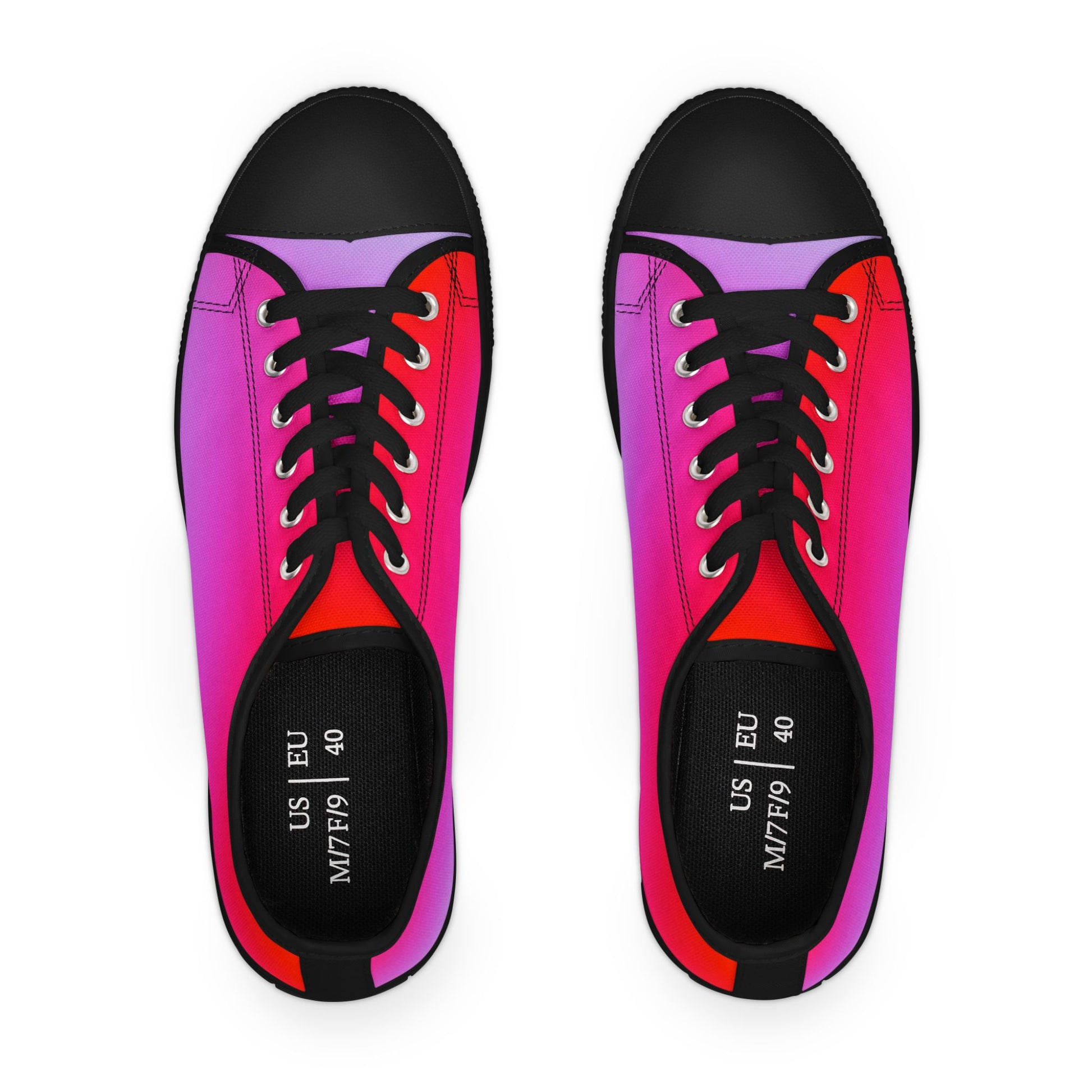 Gradient Women's Low Top Sneakers, Stylish Casual Women Shoes, Trendy Women Sneakers, Cute Summer Footwear, Gift for Her